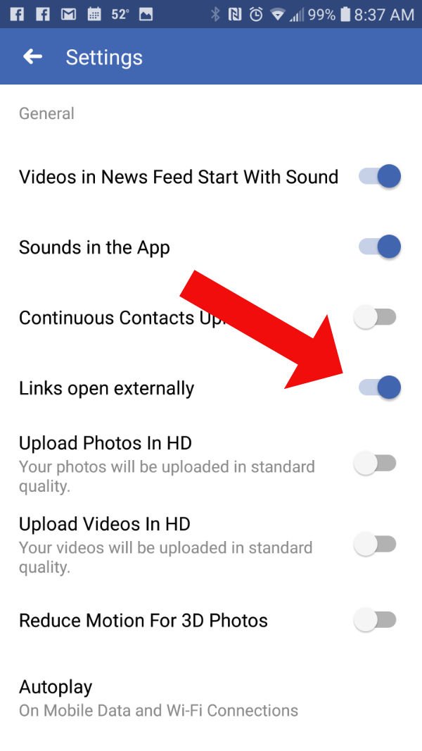 Quick Tip Open Facebook Links In Chrome Countdown  Design